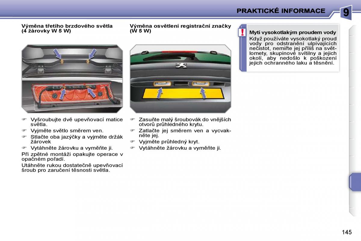 Peugeot 207 navod k obsludze / page 141