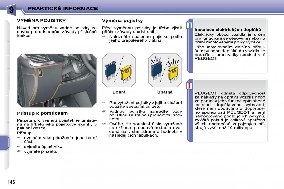 Peugeot 207 navod k obsludze / page 142