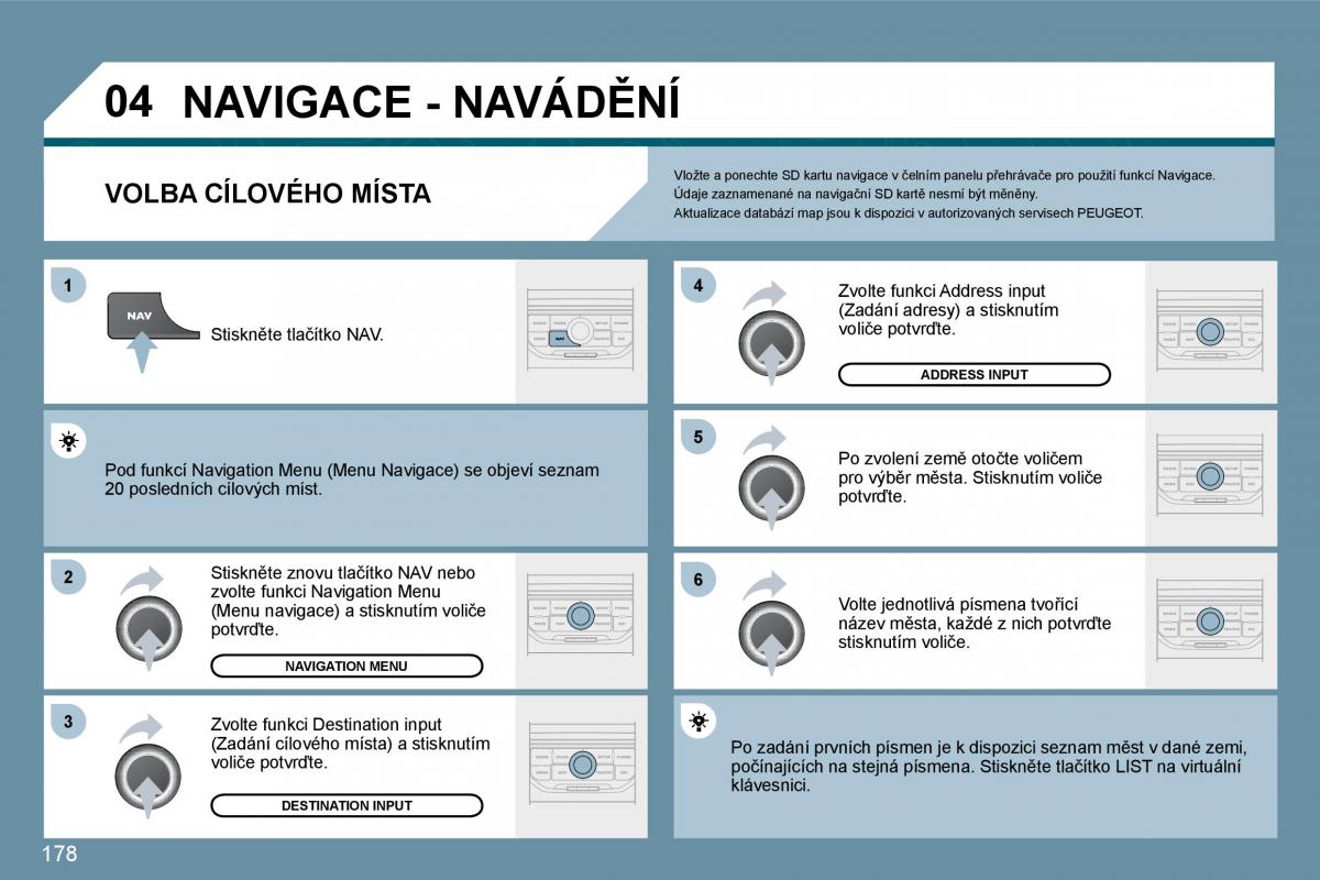 Peugeot 207 navod k obsludze / page 174