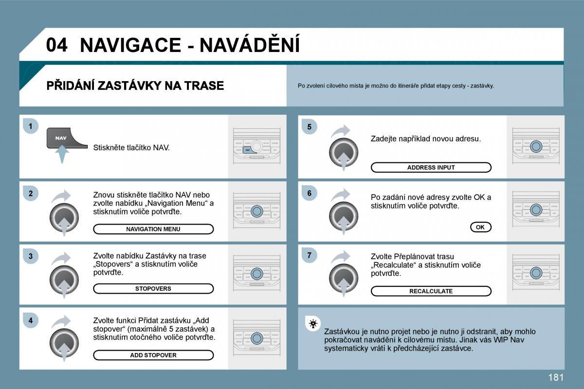 Peugeot 207 navod k obsludze / page 177