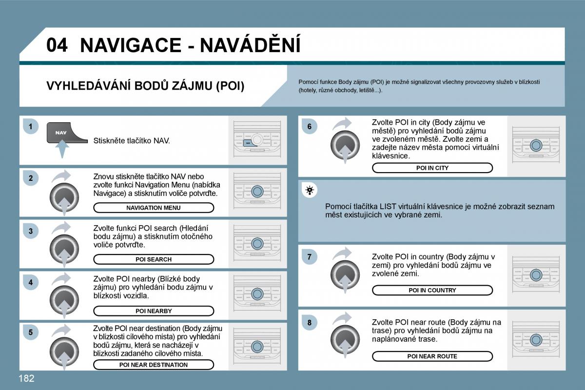 Peugeot 207 navod k obsludze / page 178