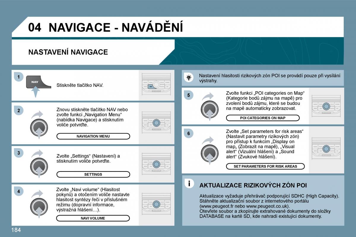 Peugeot 207 navod k obsludze / page 180