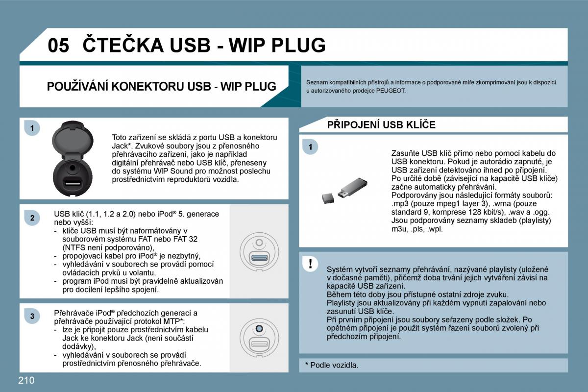 Peugeot 207 navod k obsludze / page 205