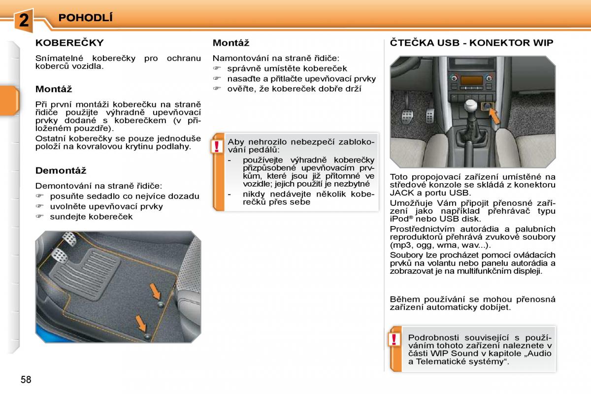 Peugeot 207 navod k obsludze / page 47