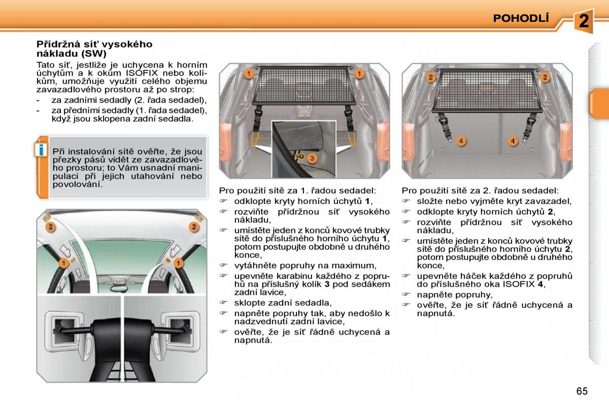 Peugeot 207 navod k obsludze / page 54