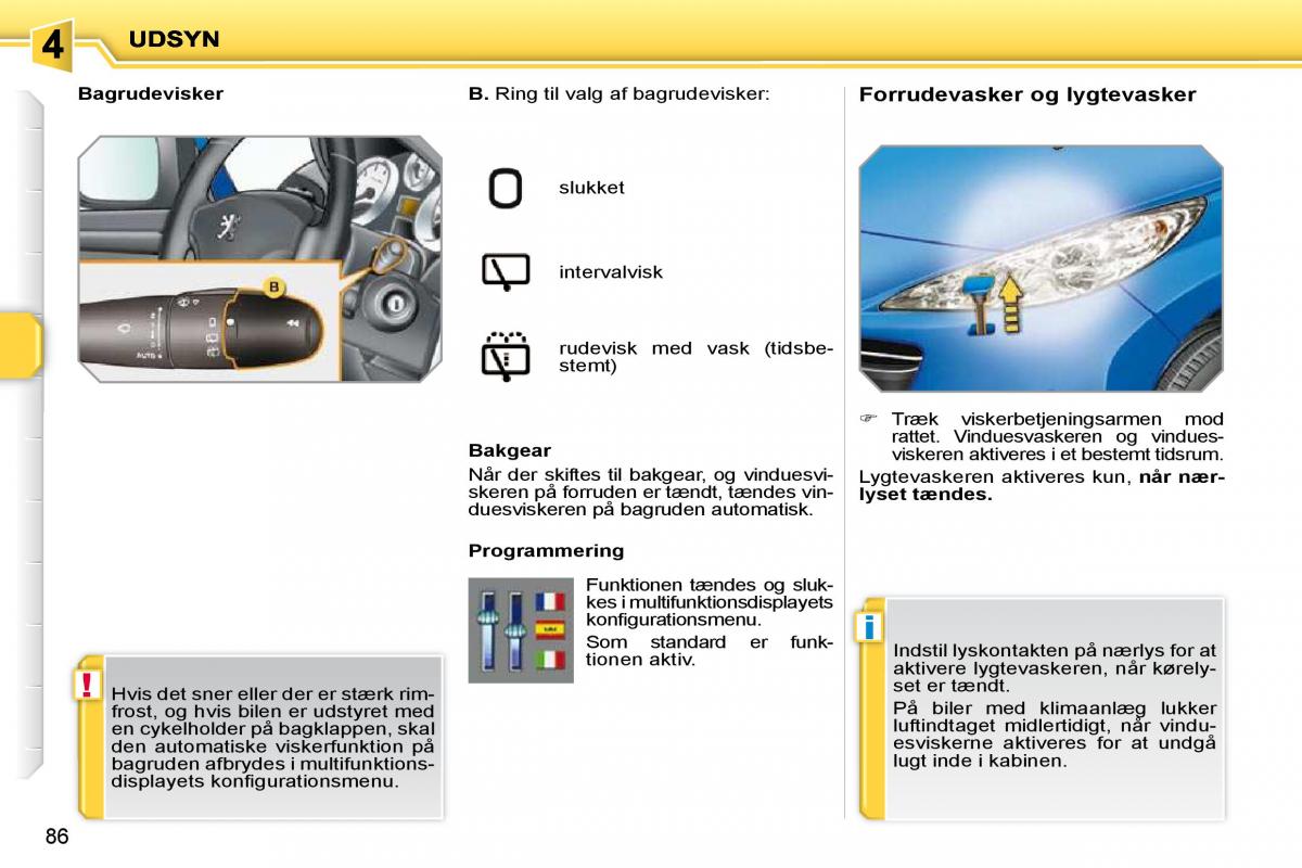 Peugeot 207 Bilens instruktionsbog / page 81