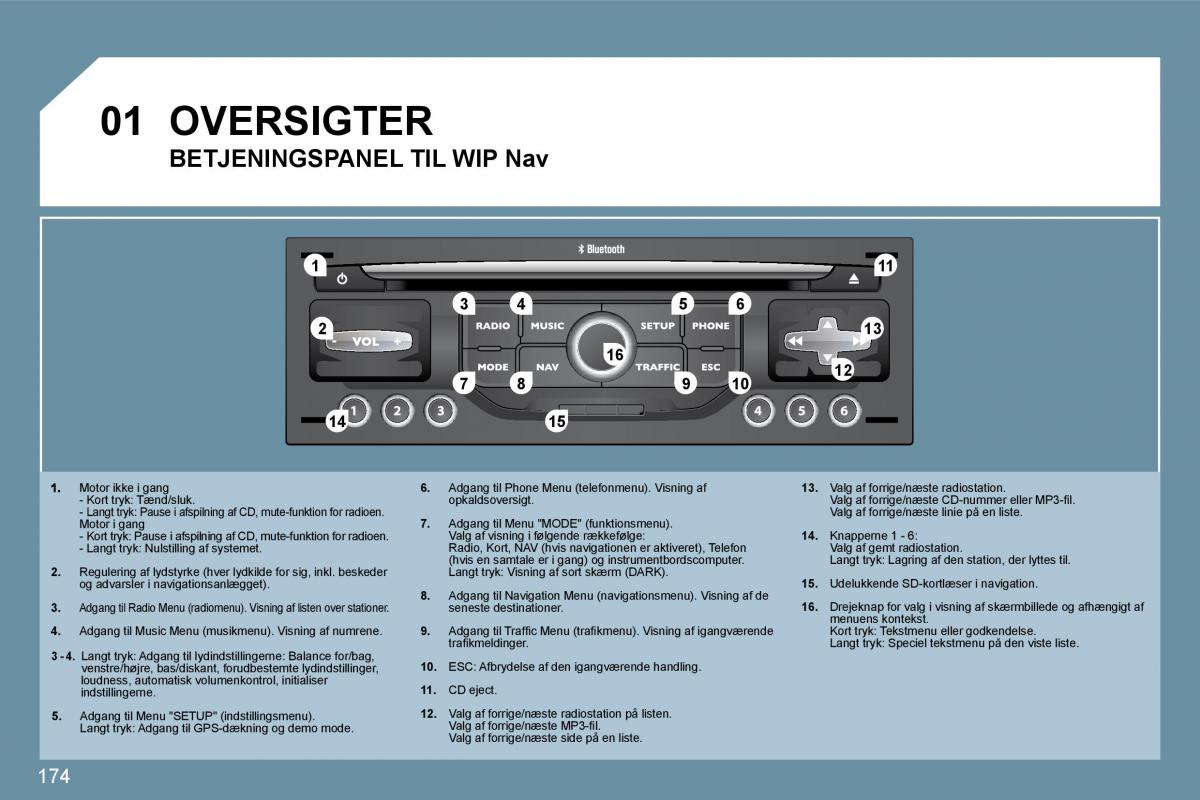 Peugeot 207 Bilens instruktionsbog / page 170