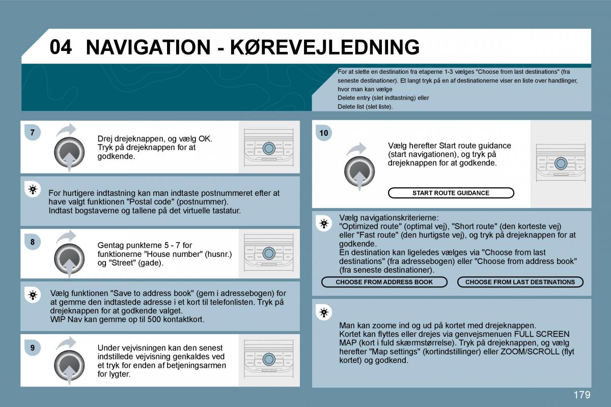 Peugeot 207 Bilens instruktionsbog / page 175