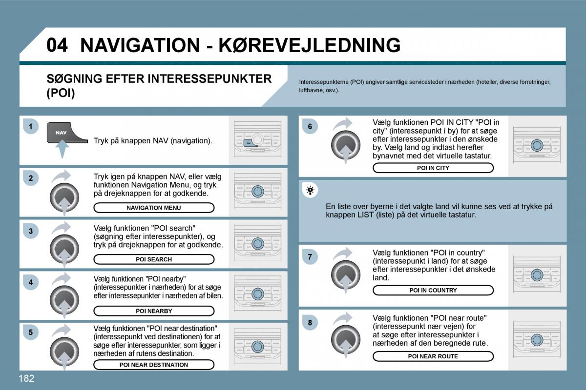 Peugeot 207 Bilens instruktionsbog / page 178