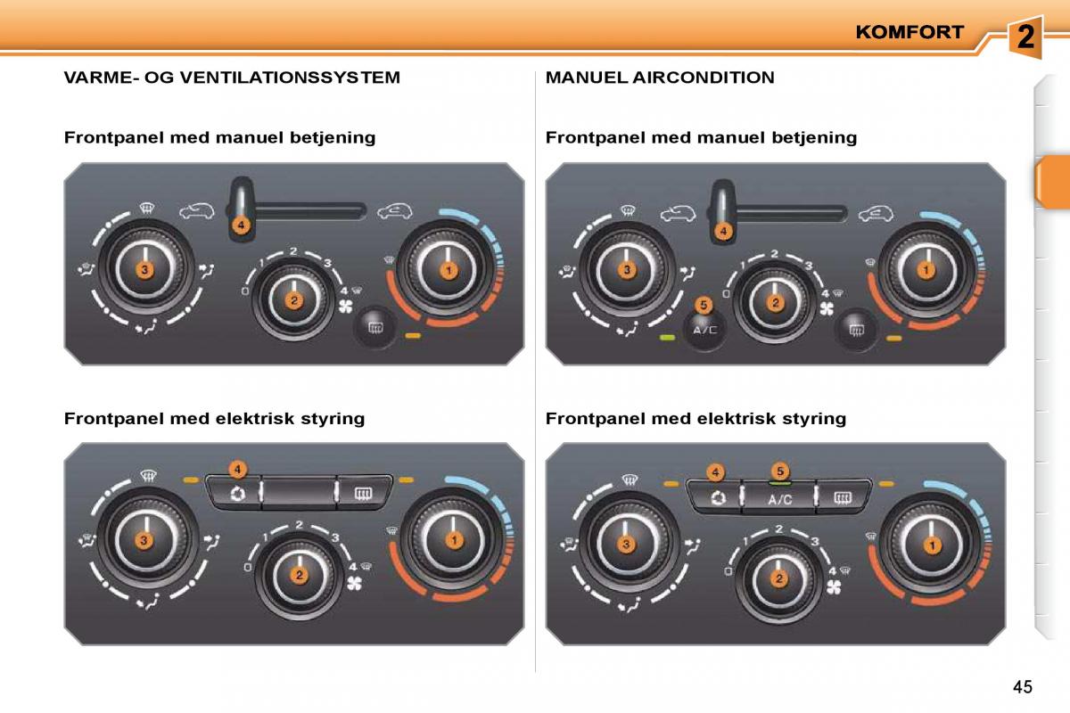 Peugeot 207 Bilens instruktionsbog / page 29