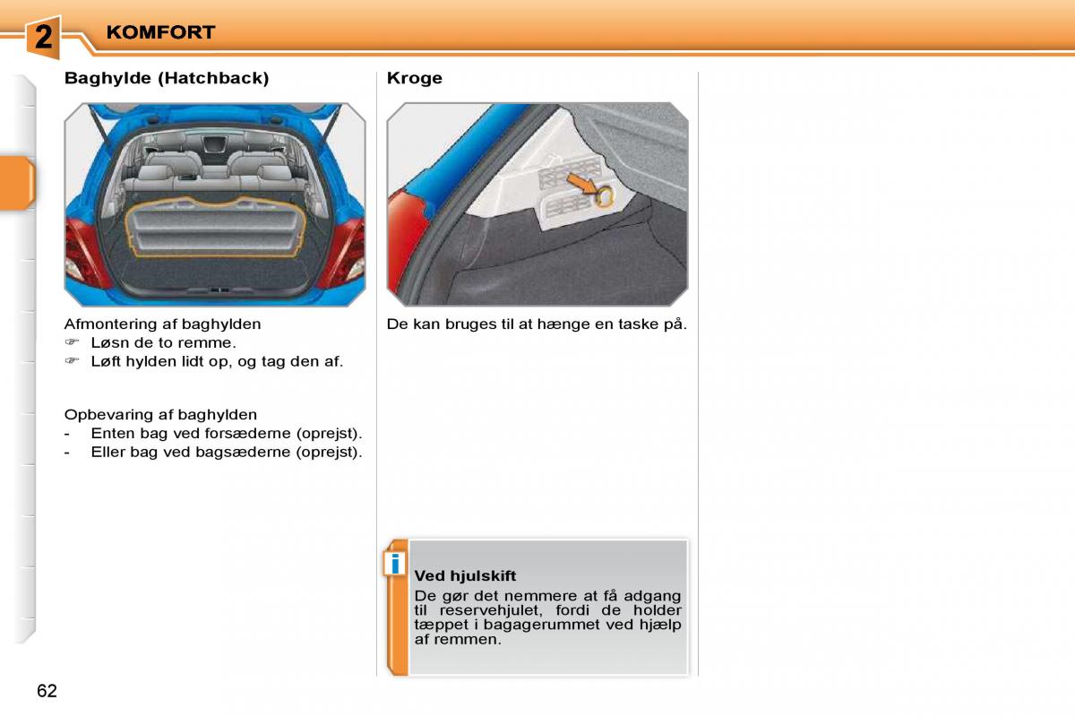 Peugeot 207 Bilens instruktionsbog / page 51