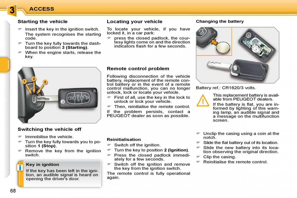 Peugeot 207 owners manual / page 57