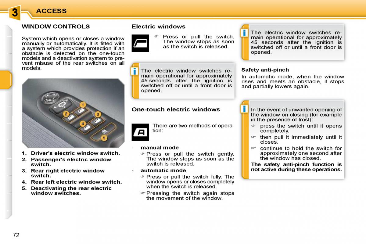 Peugeot 207 owners manual / page 63