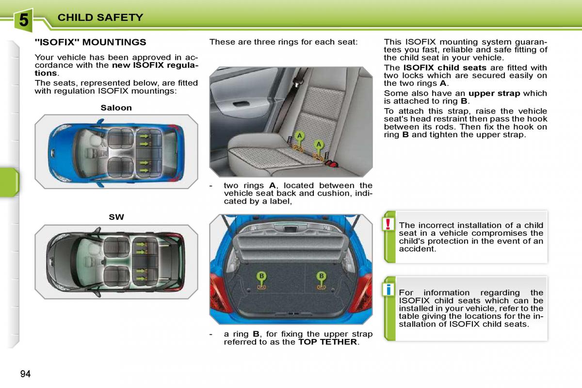 Peugeot 207 owners manual / page 90