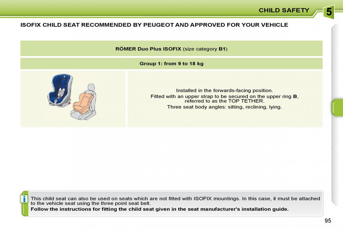 Peugeot 207 owners manual / page 91