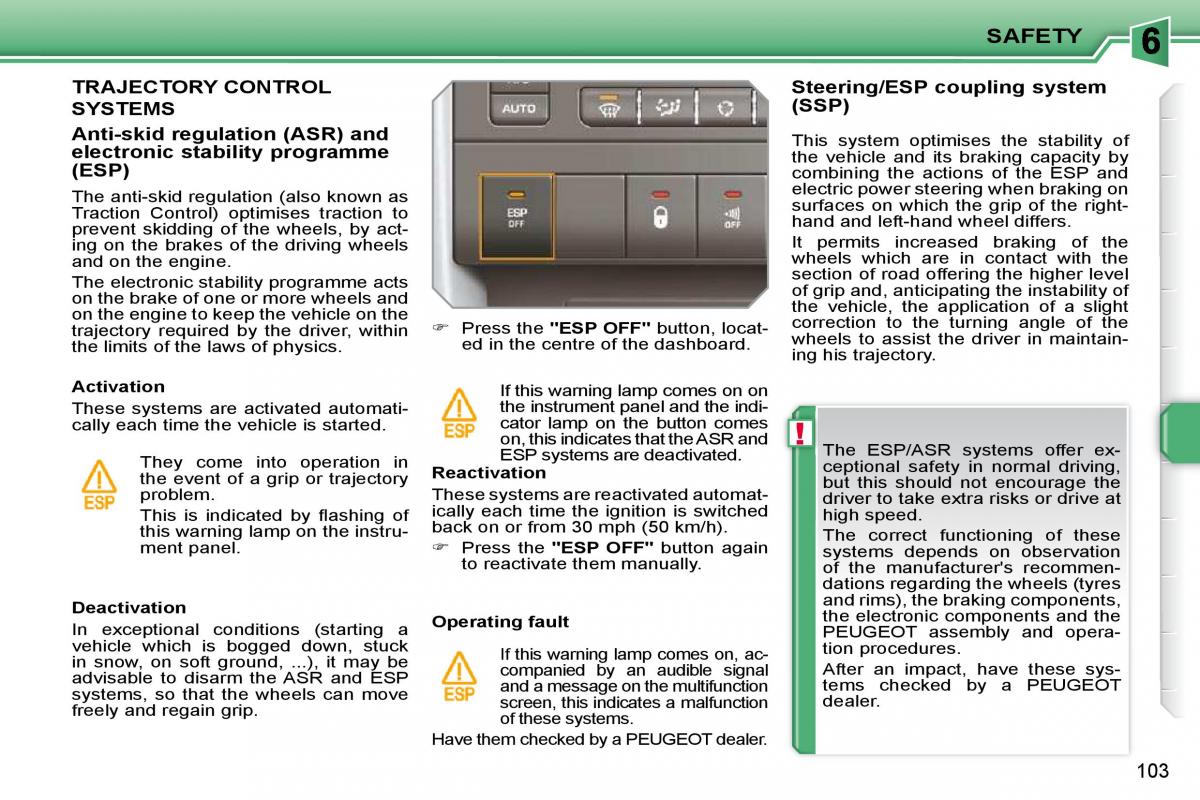 Peugeot 207 owners manual / page 99