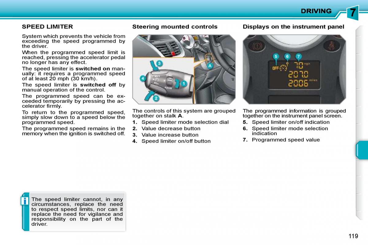 Peugeot 207 owners manual / page 115