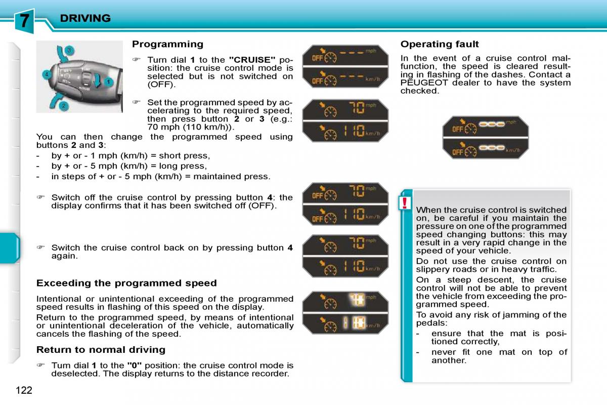 Peugeot 207 owners manual / page 118