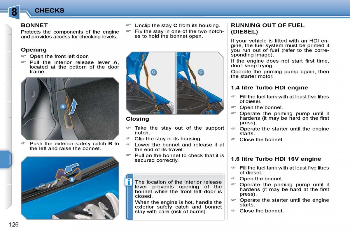 Peugeot 207 owners manual / page 121