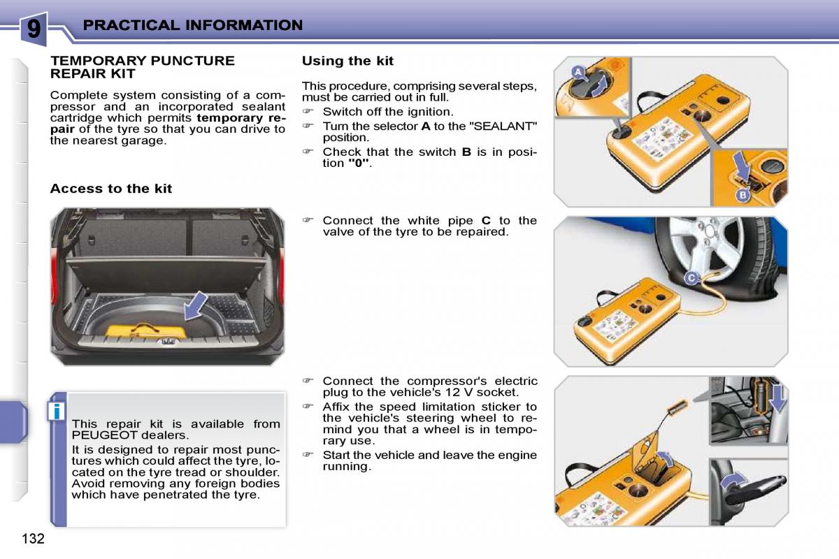 Peugeot 207 owners manual / page 128