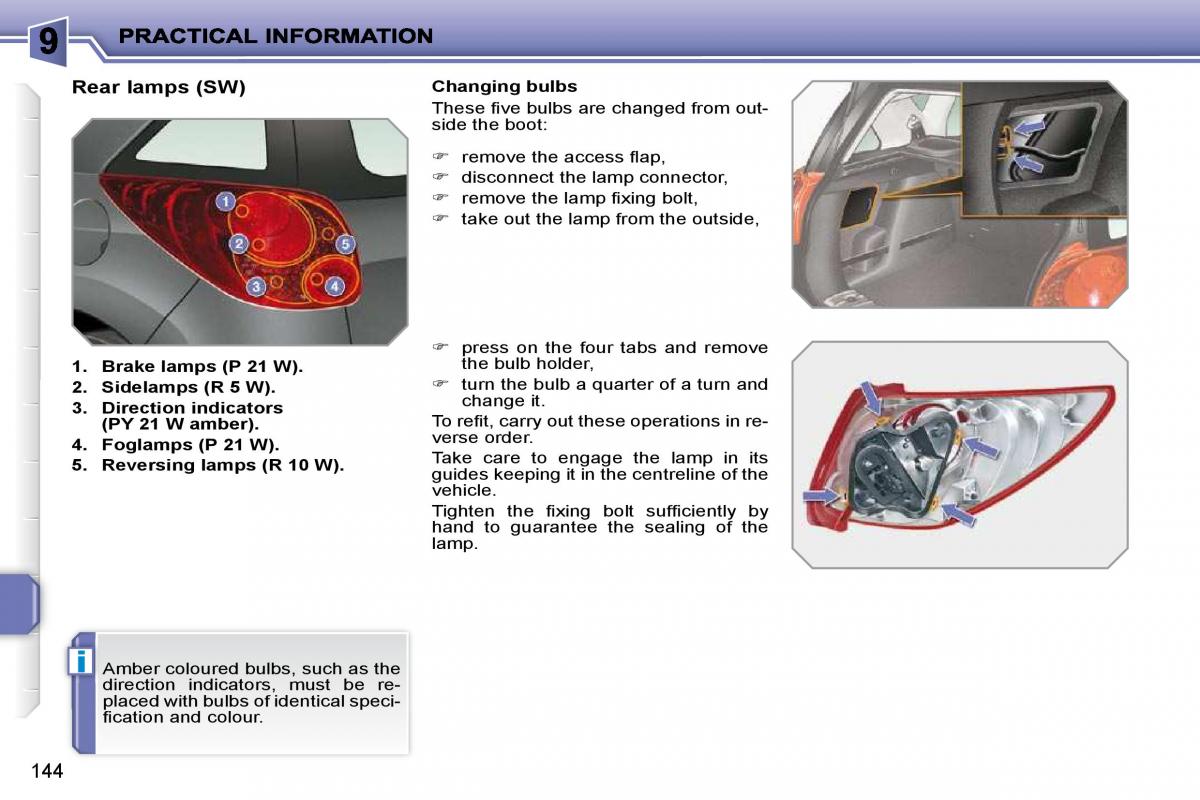 Peugeot 207 owners manual / page 140