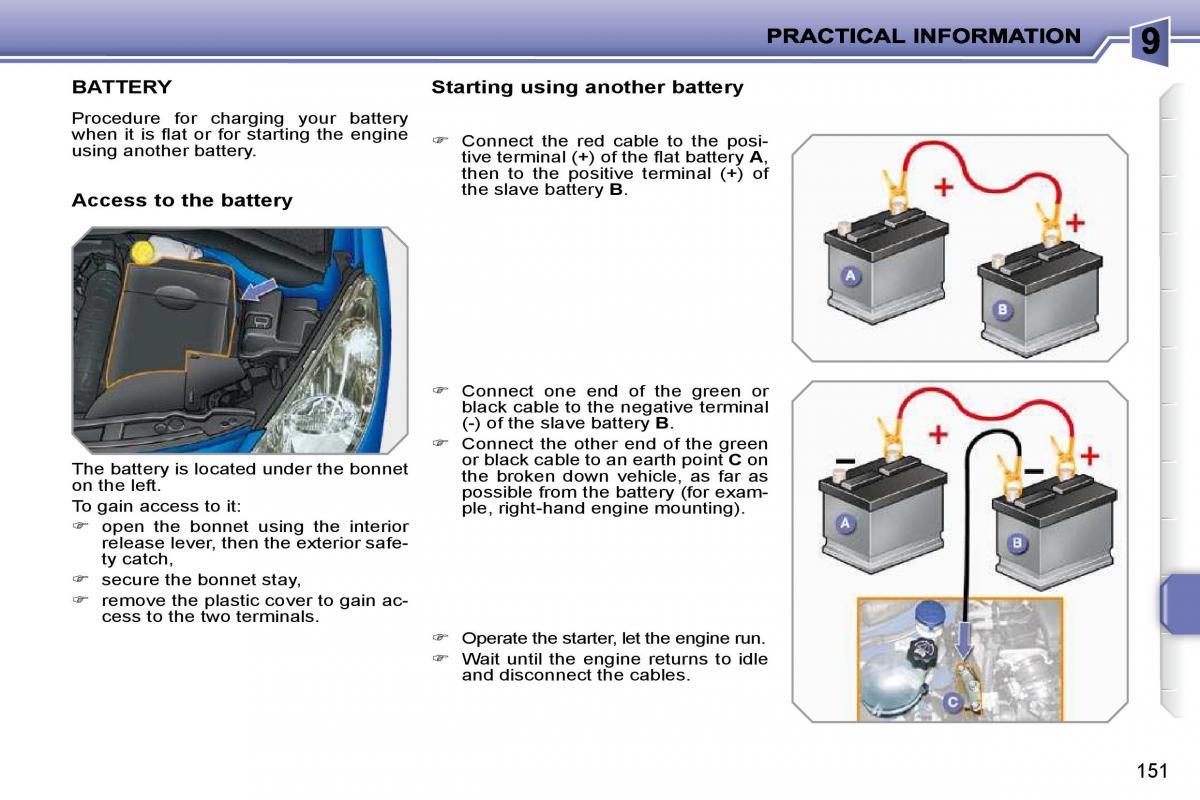 Peugeot 207 owners manual / page 147