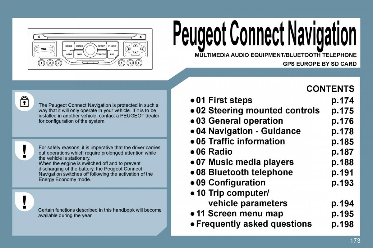 Peugeot 207 owners manual / page 169