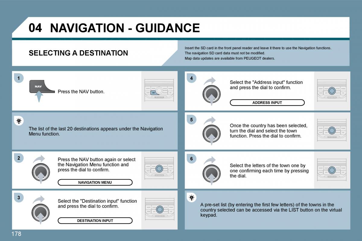 Peugeot 207 owners manual / page 174