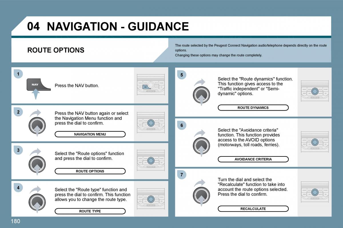 Peugeot 207 owners manual / page 176