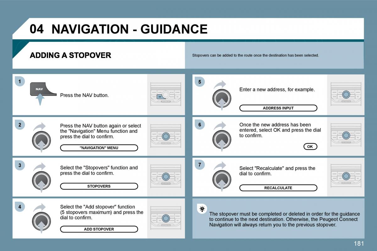 Peugeot 207 owners manual / page 177