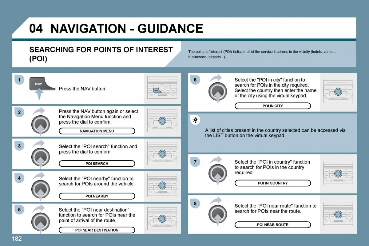 Peugeot 207 owners manual / page 178