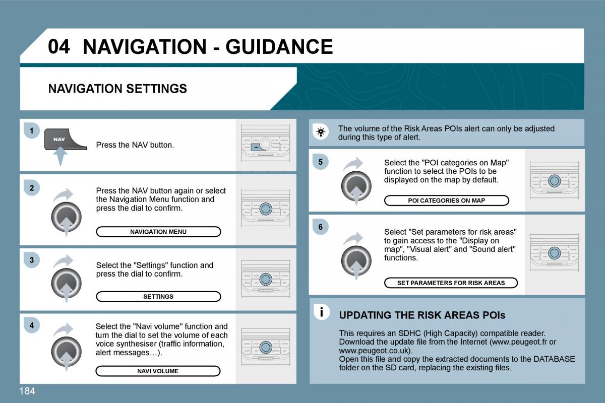 Peugeot 207 owners manual / page 180