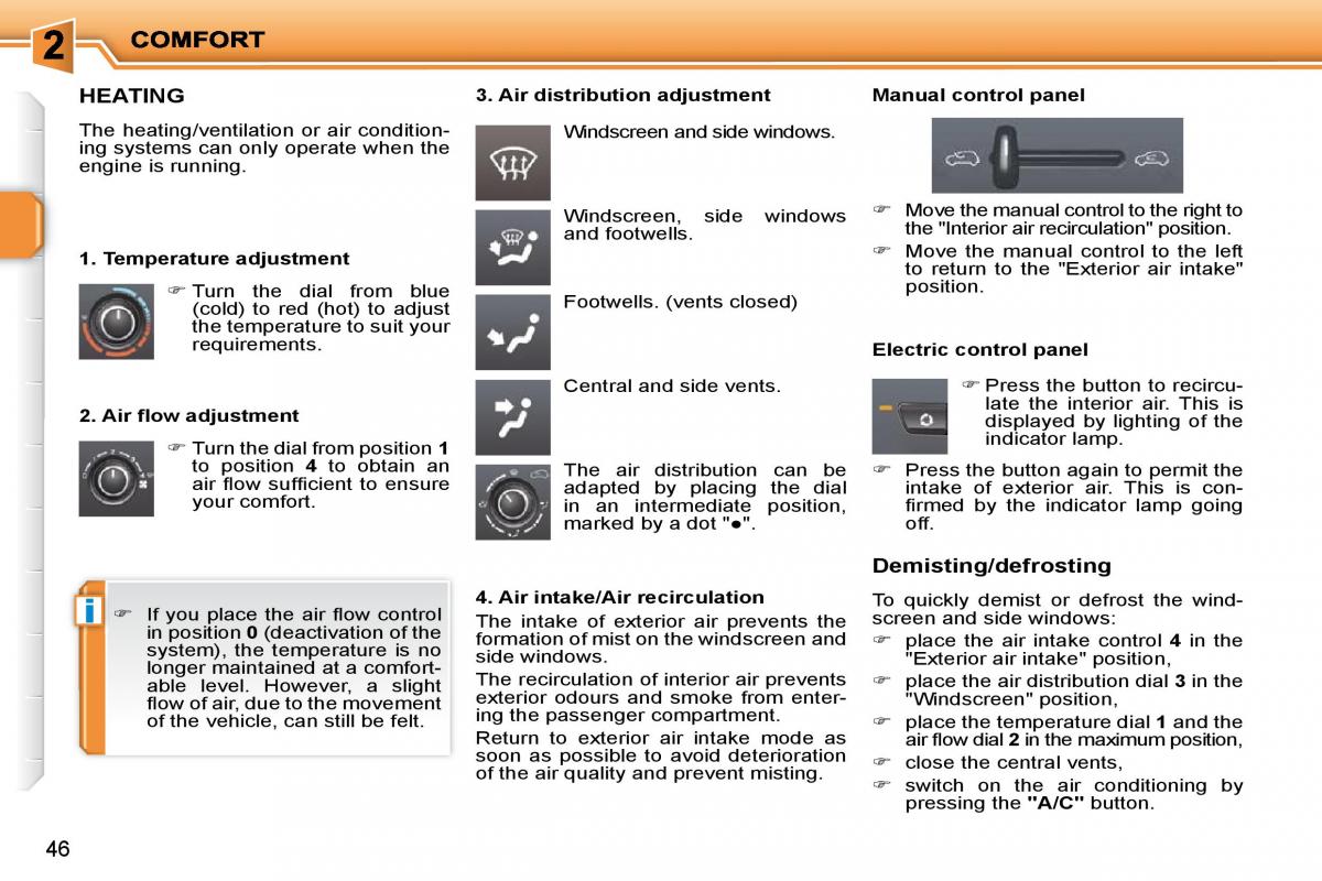 Peugeot 207 owners manual / page 30