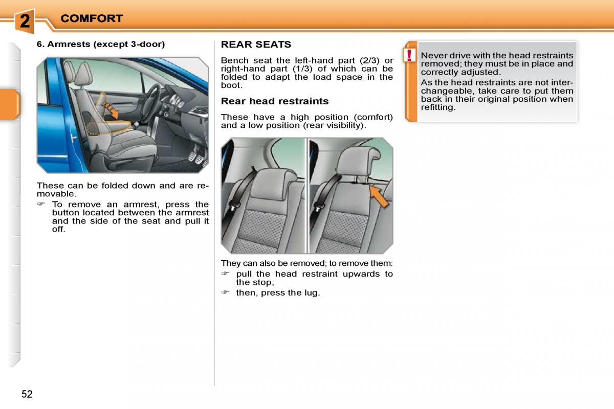 Peugeot 207 owners manual / page 39