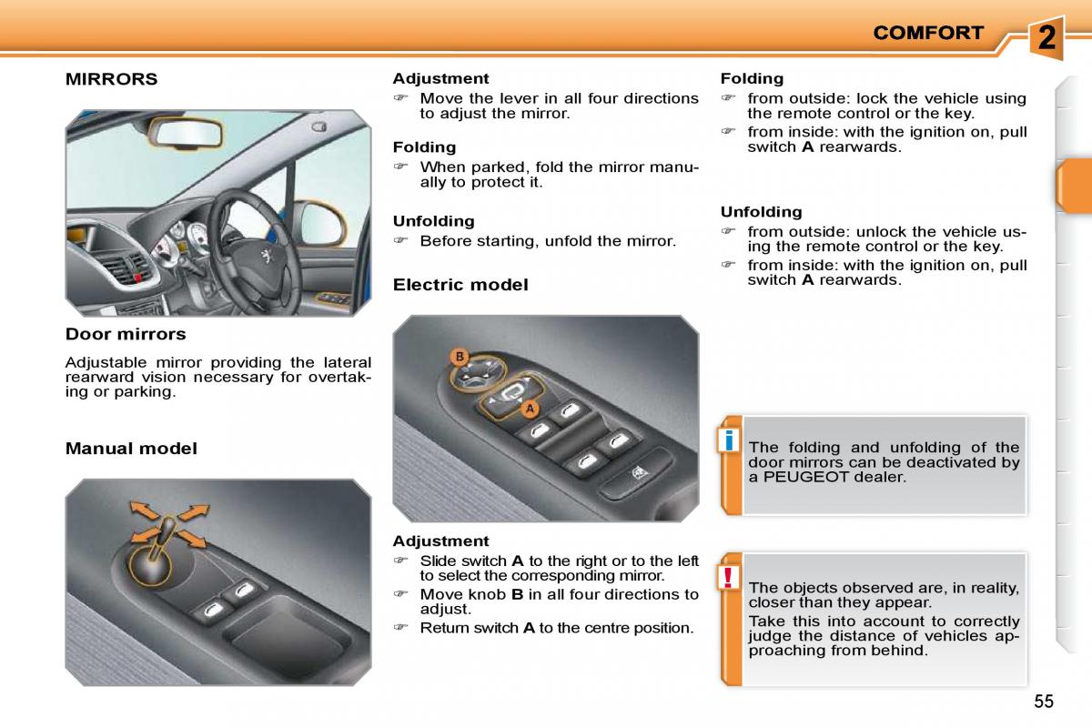 Peugeot 207 owners manual / page 44