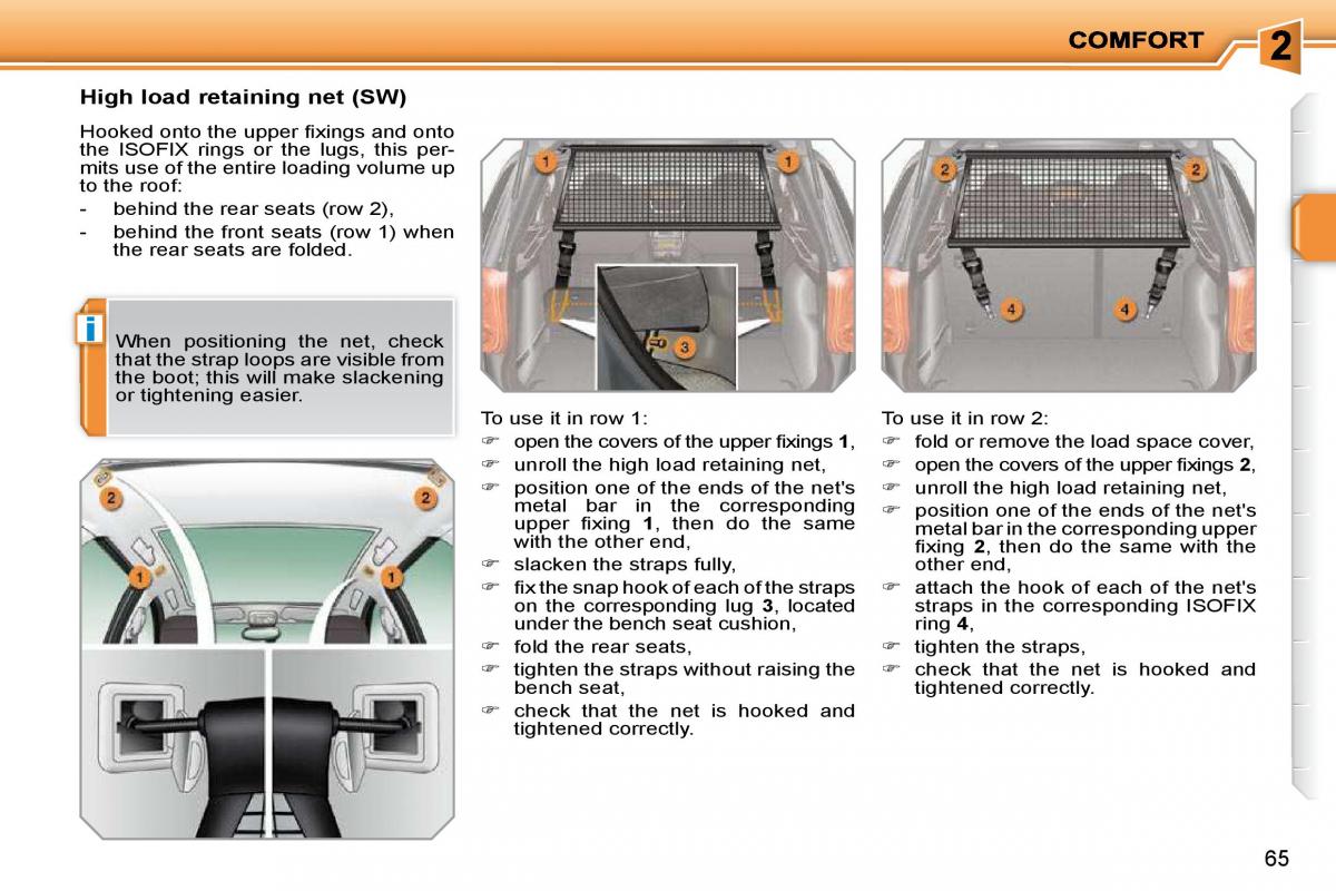 Peugeot 207 owners manual / page 54