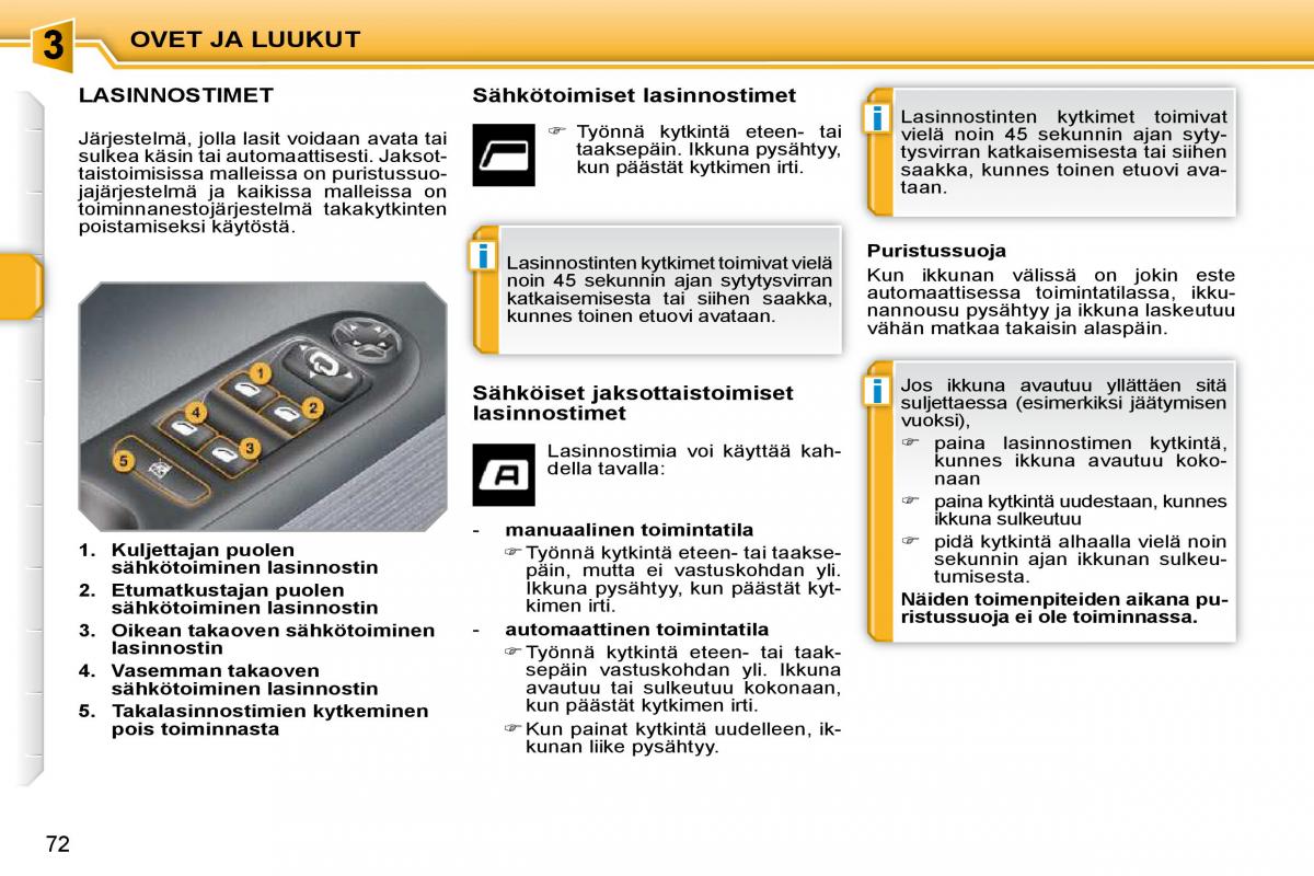 Peugeot 207 omistajan kasikirja / page 63