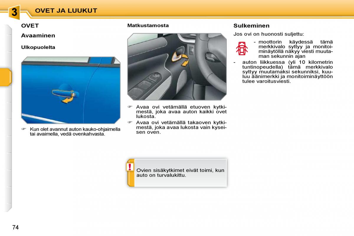 Peugeot 207 omistajan kasikirja / page 66