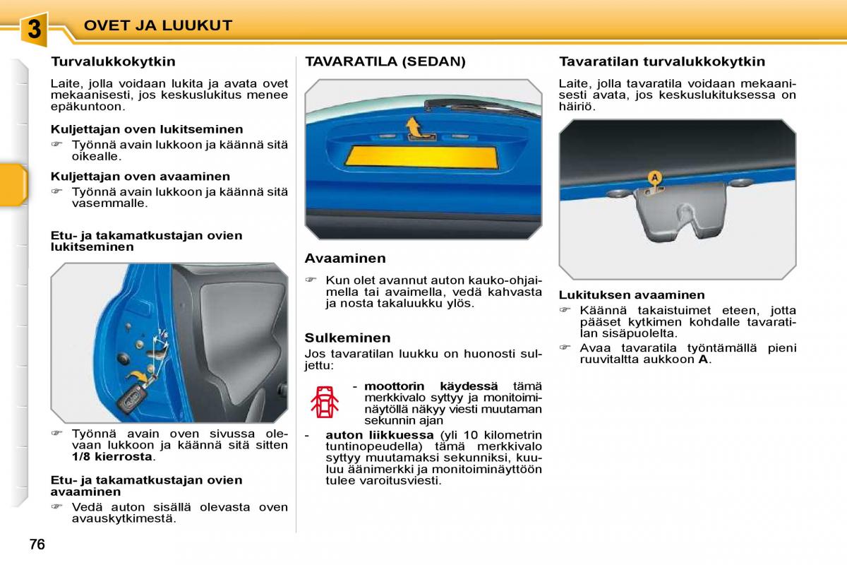 Peugeot 207 omistajan kasikirja / page 69