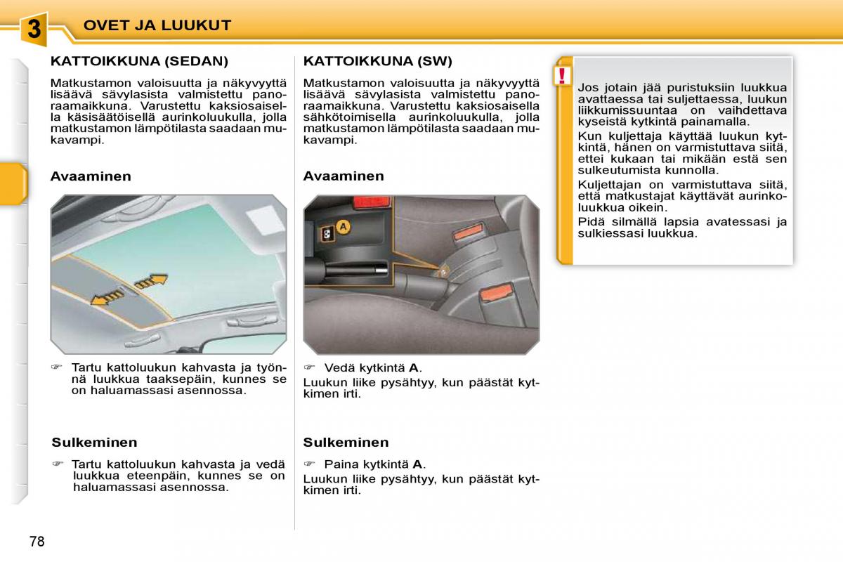 Peugeot 207 omistajan kasikirja / page 71