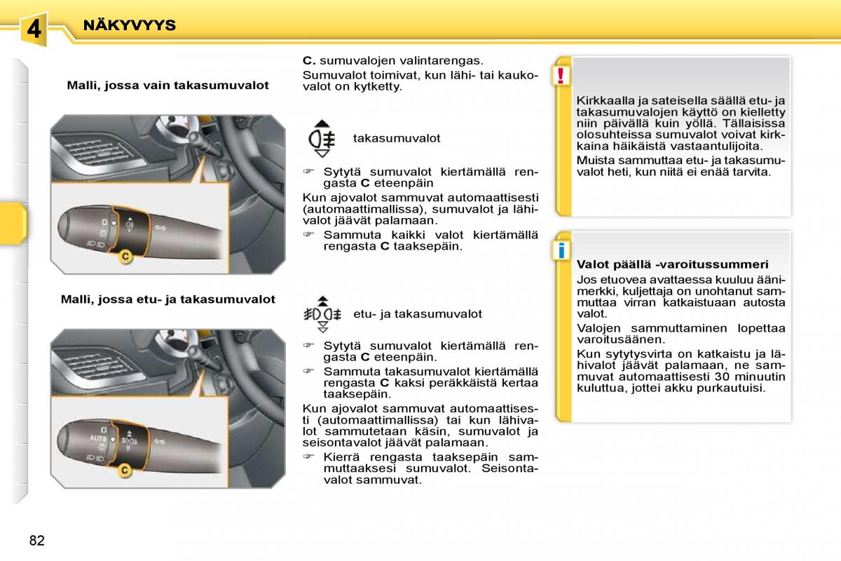 Peugeot 207 omistajan kasikirja / page 76