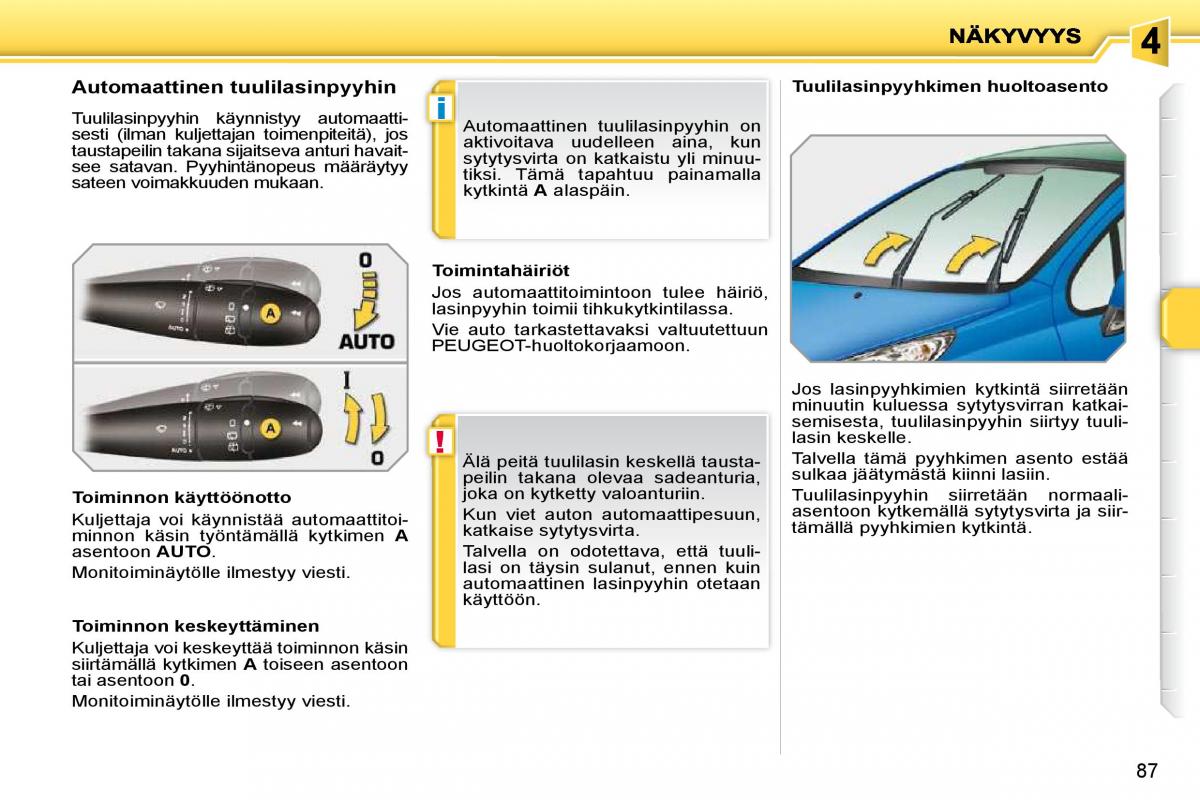 Peugeot 207 omistajan kasikirja / page 82