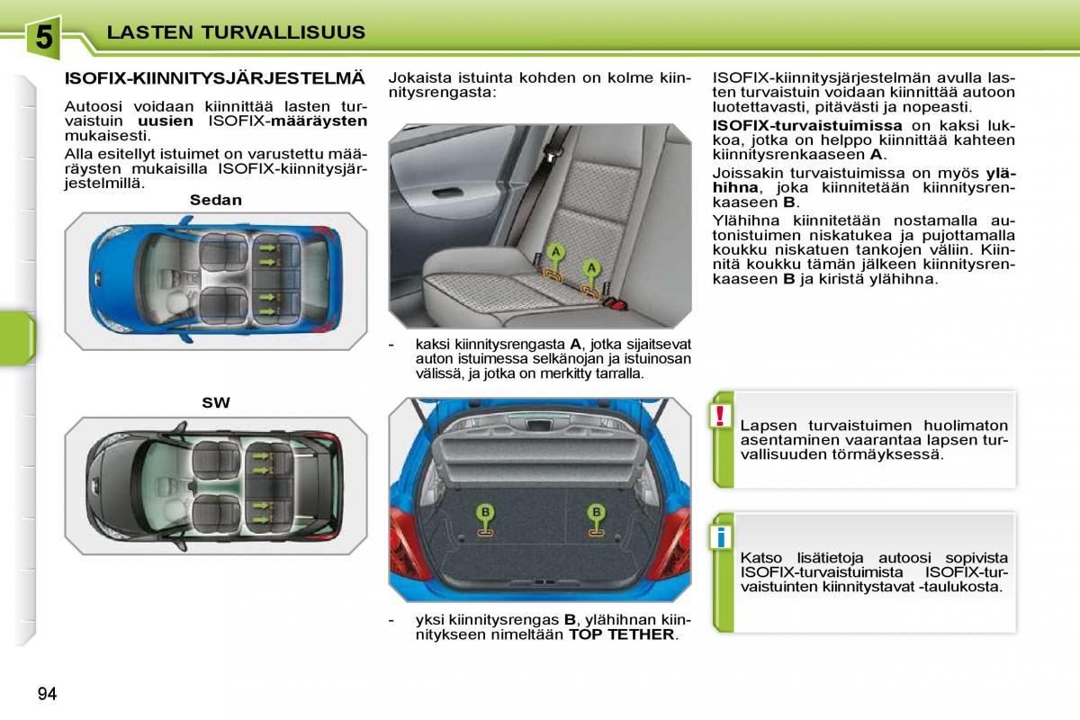 Peugeot 207 omistajan kasikirja / page 90