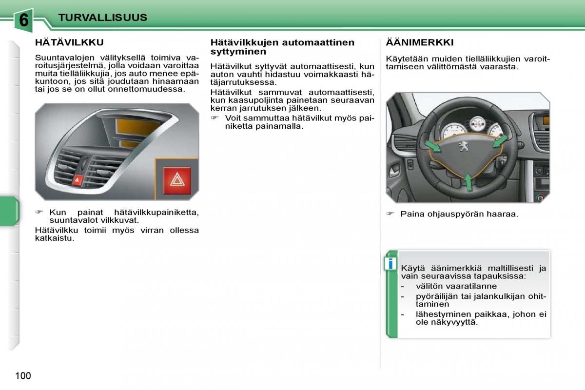 Peugeot 207 omistajan kasikirja / page 96