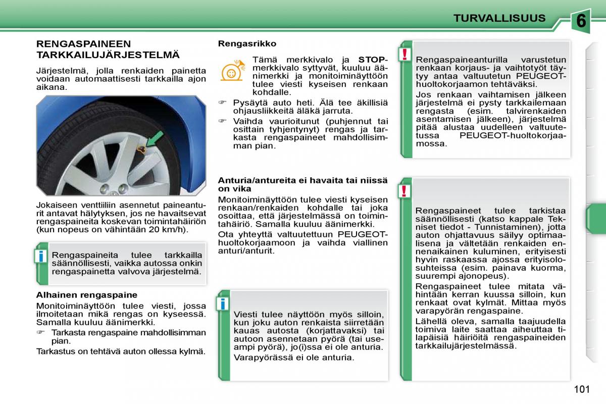 Peugeot 207 omistajan kasikirja / page 97