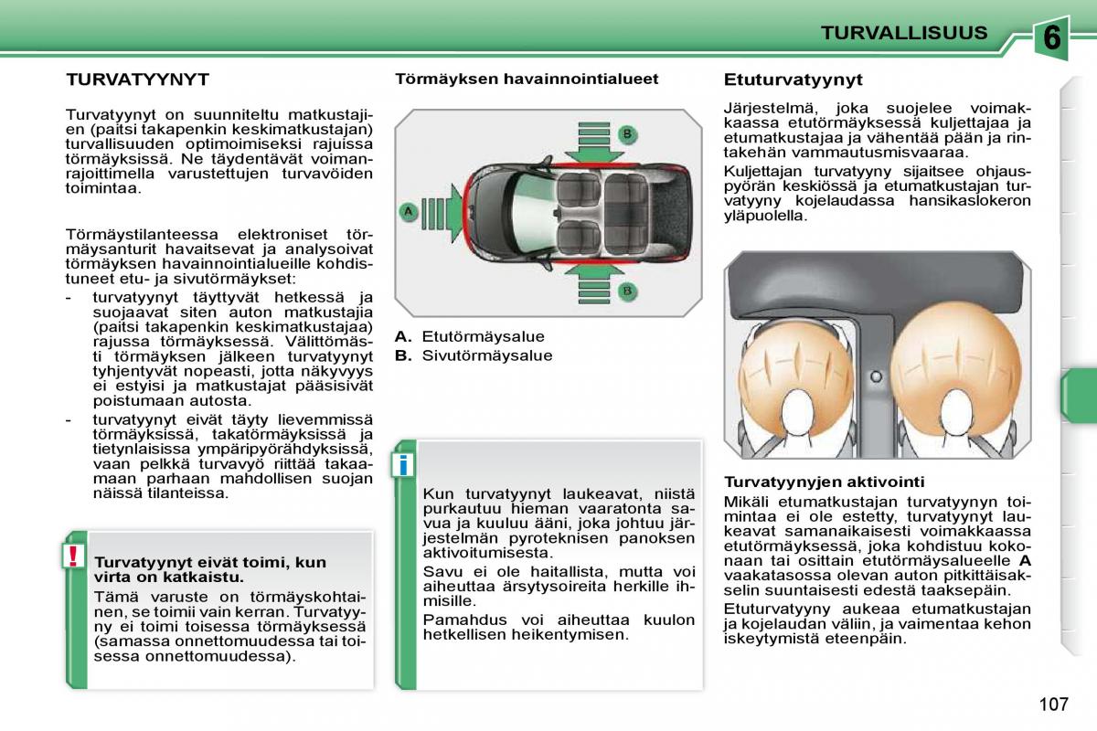 Peugeot 207 omistajan kasikirja / page 103