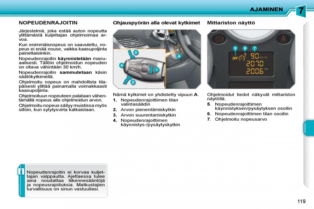 Peugeot 207 omistajan kasikirja / page 115