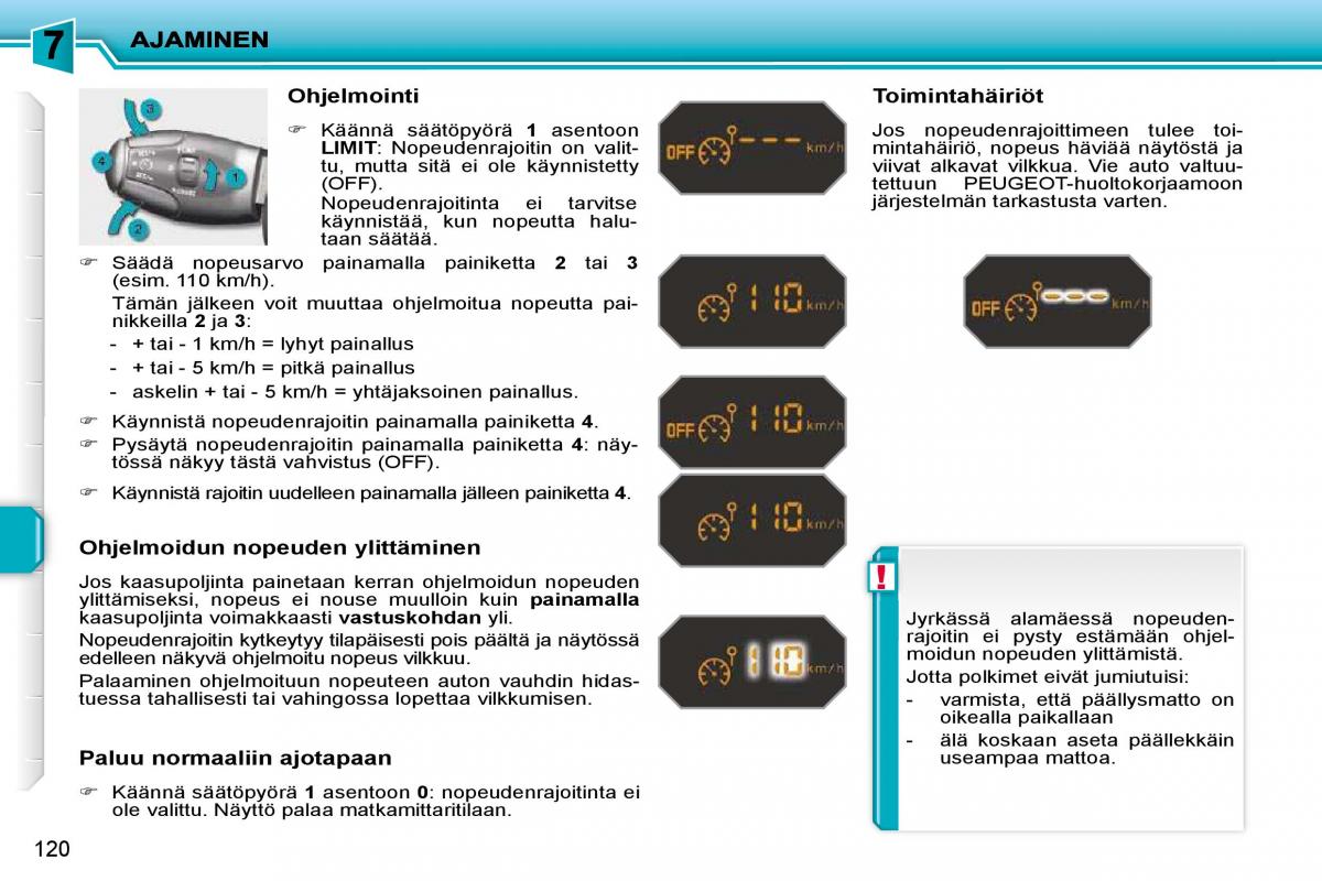 Peugeot 207 omistajan kasikirja / page 116