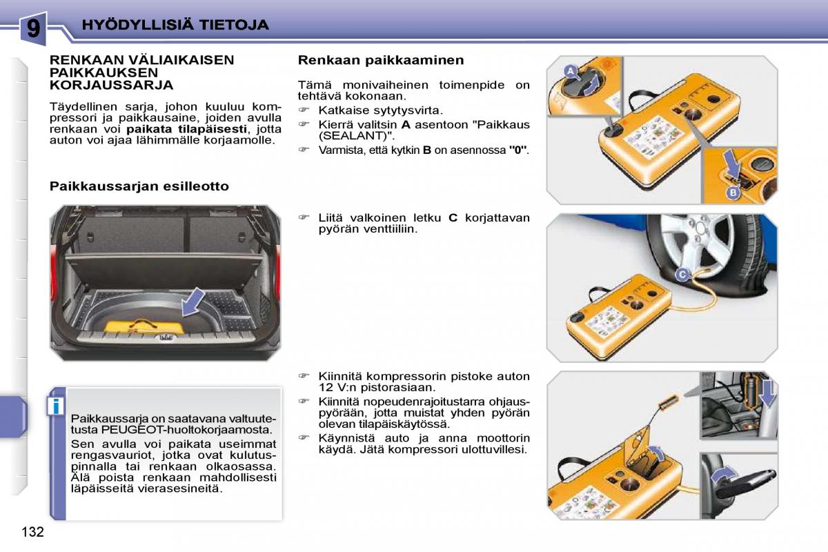 Peugeot 207 omistajan kasikirja / page 128