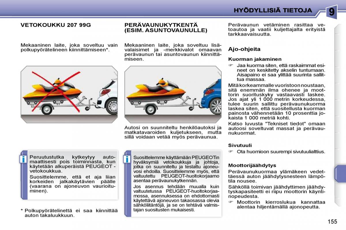 Peugeot 207 omistajan kasikirja / page 151